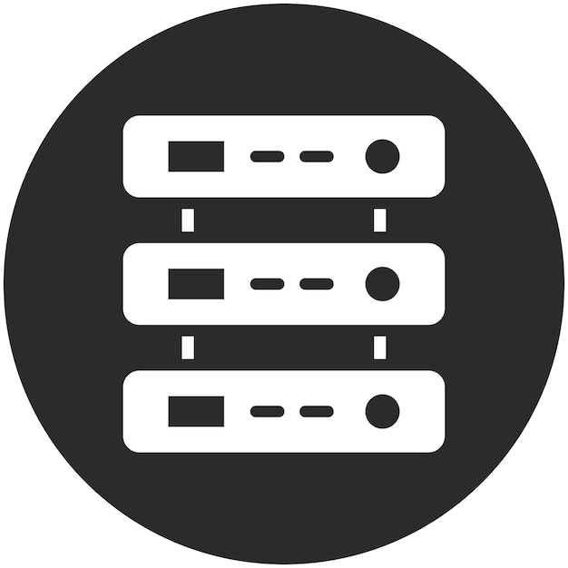 データベースベクトルアイコン イラスト ウェブマーケティングアイコンセット