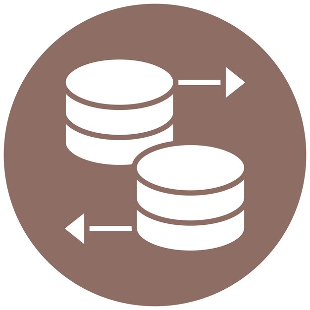 Database Vector Illustration Style