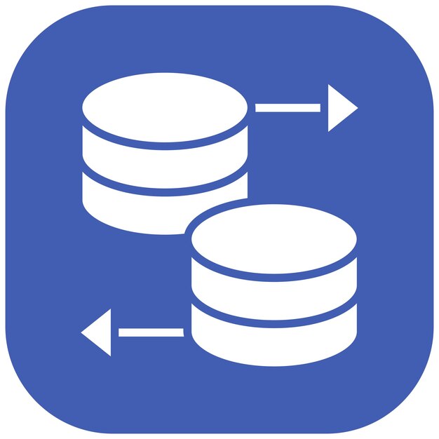 Database Vector Illustration Style