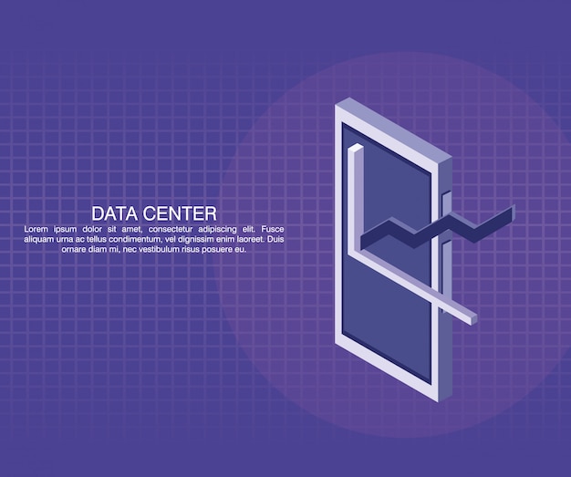 Datacenter-poster met informatie