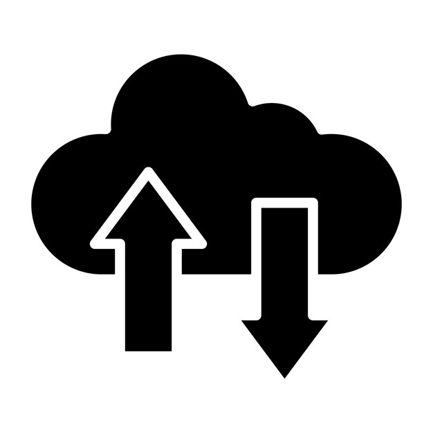Dataoverdracht Vector Icon Design Illustratie