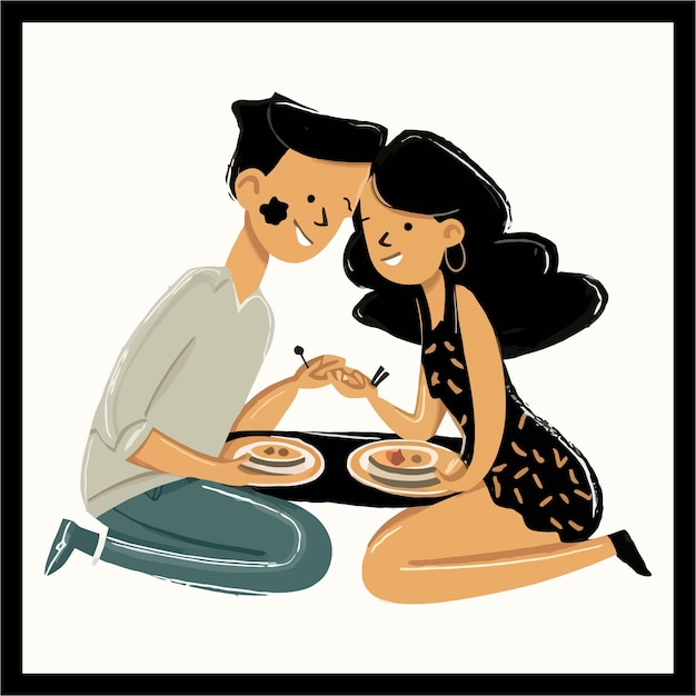 Vector date color vector illustration