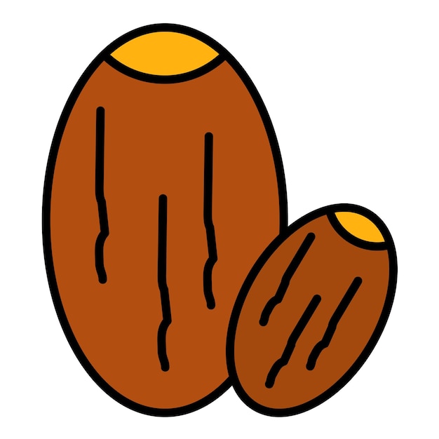 Dates Flat Illustration