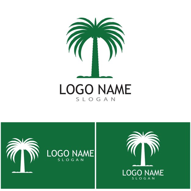 Dates tree Logo Template vector symbol design