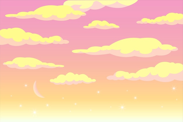 Vector dawn sky background for video conference