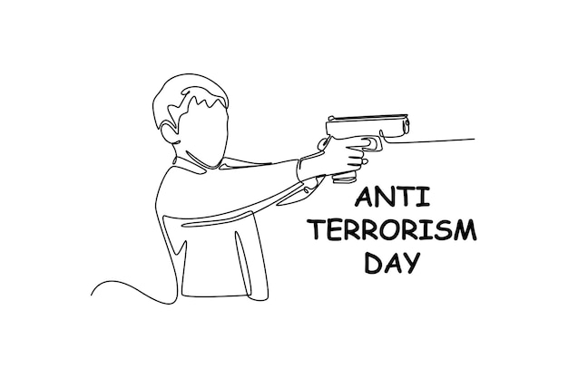 Вектор День 329 день борьбы с терроризмом