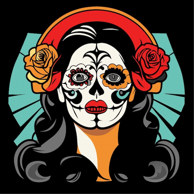 Vector day of the dead celebration