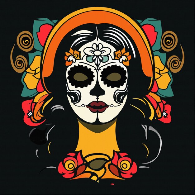 Vector day of the dead celebration