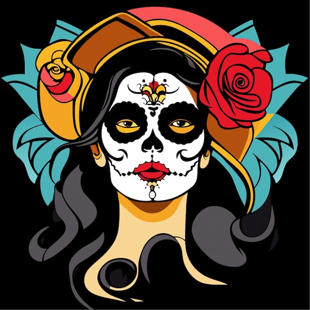 Vector day of the dead celebration