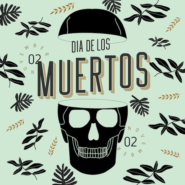 Vector day of the dead (dia de los muertos)