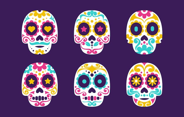 day of the dead skulls