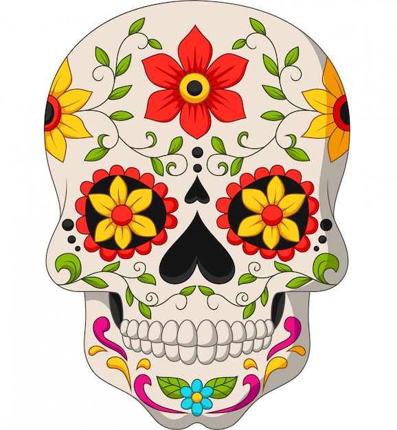 Day of the dead skulls