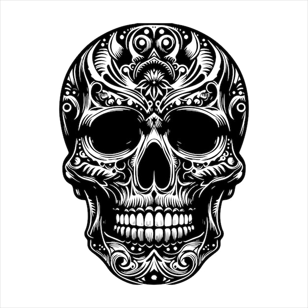 Day of the Dead Sugar Skull vector Mexican Skull Day of the dead
