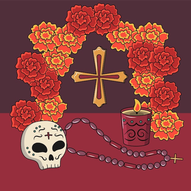 Day of The Dead vector illustration