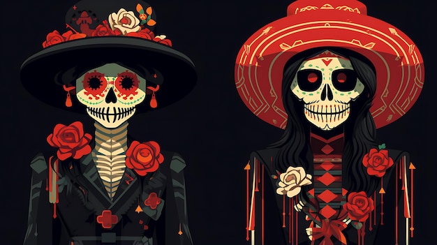 Vector day of the dead