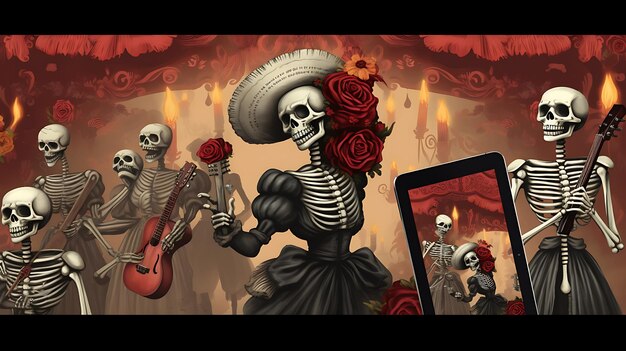 Vector day of the dead