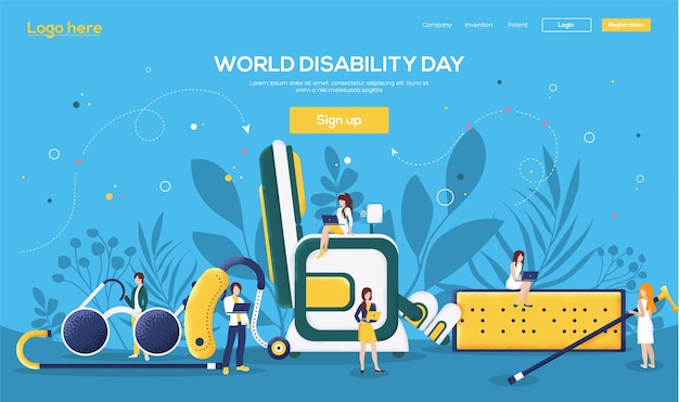 Day of disability landing page