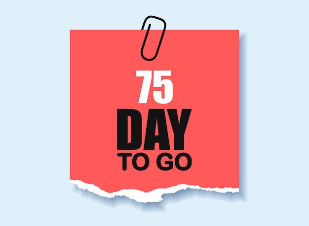 day to go sign label vector art illustration with fantastic font