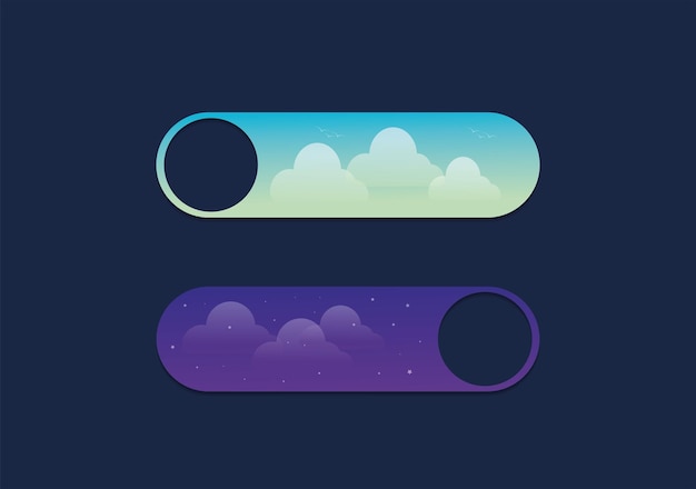 Vector day and night abstract background