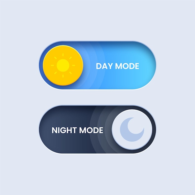 Day and night mode buttons