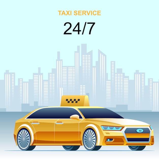 Day and night taxi service