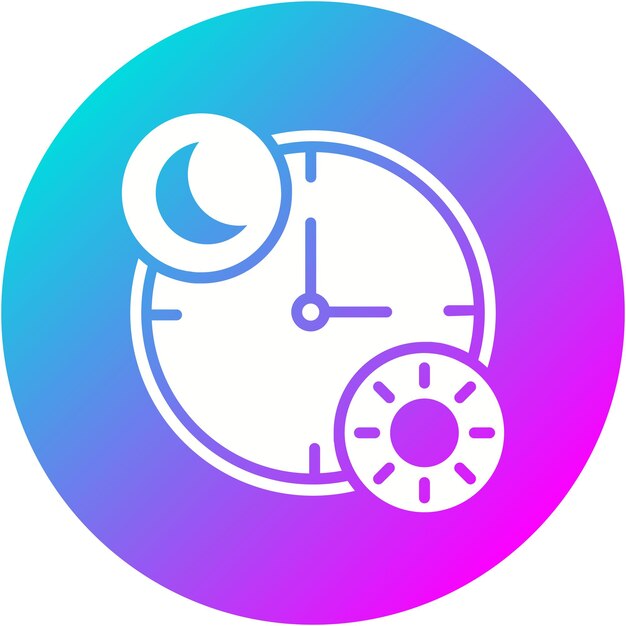 Vector day and night vector icon can be used for time and date iconset