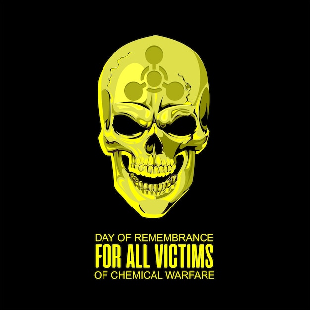 Day of Remembrance for all Victims of Chemical Warfare Template for background banner card poste