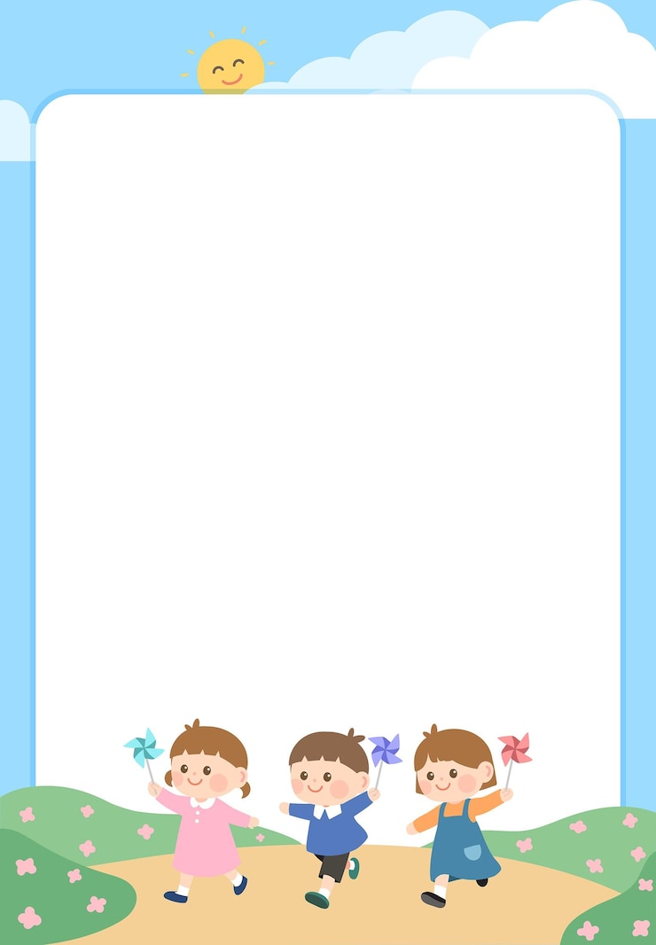 Vector 유치원 유치원 통지 편지 가정 편지 배경 일러스트레이션