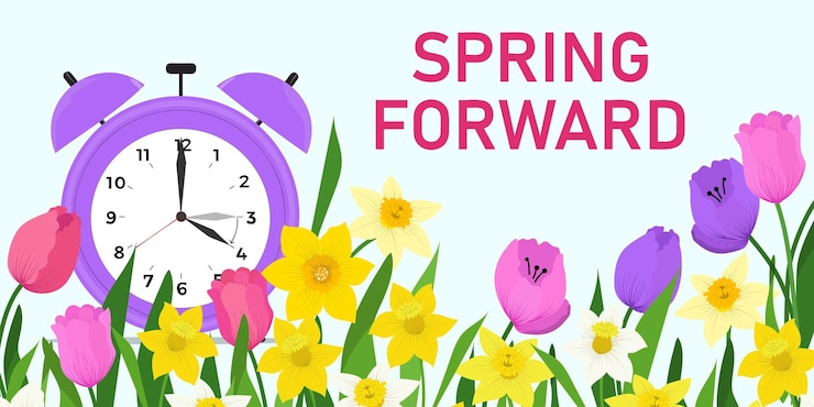 Vector daylight saving time concept