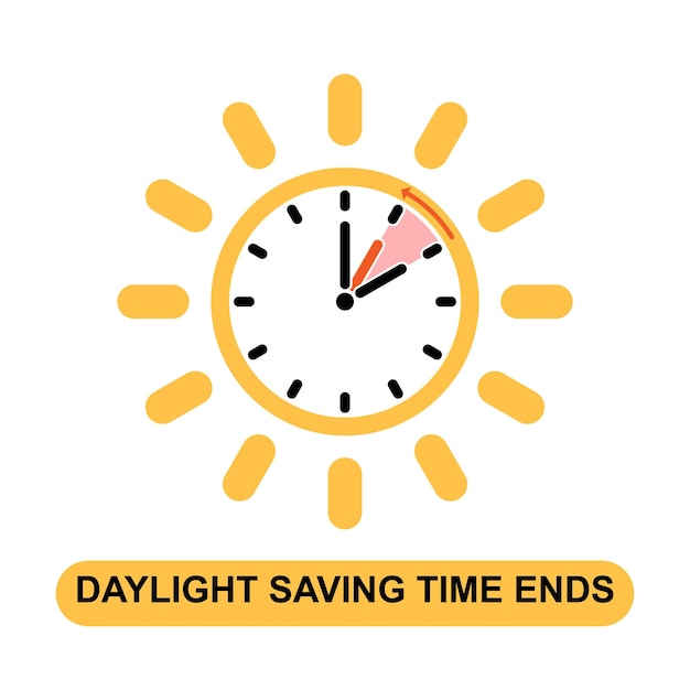 Daylight saving time ends template background