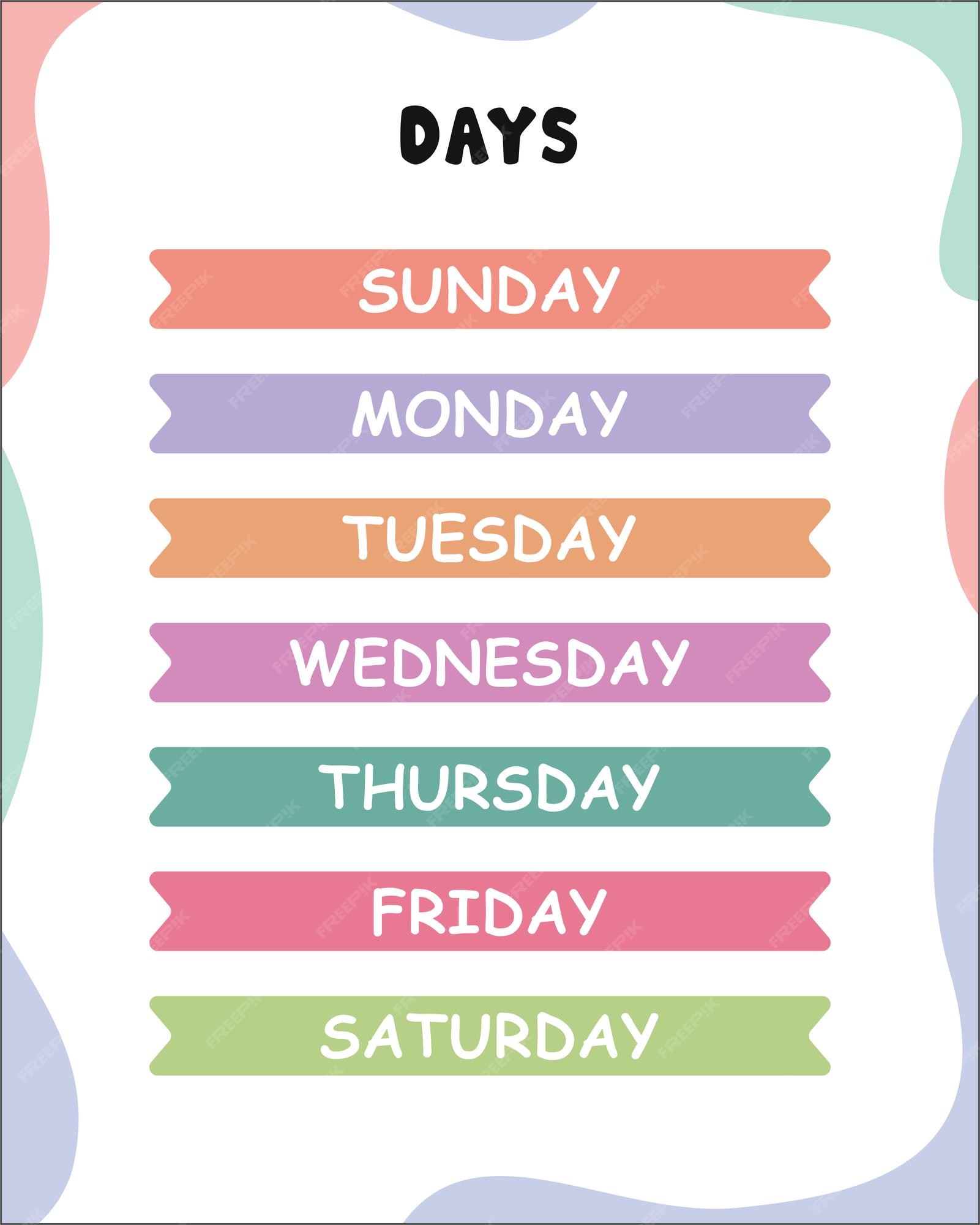 Days of the week