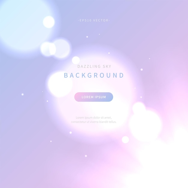 Vector dazzling sky background of soft gradient color