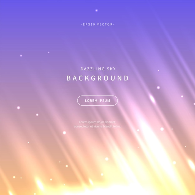 Vector dazzling sky background of soft gradient color