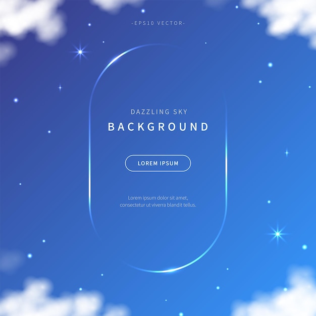 dazzling sky background of soft gradient color