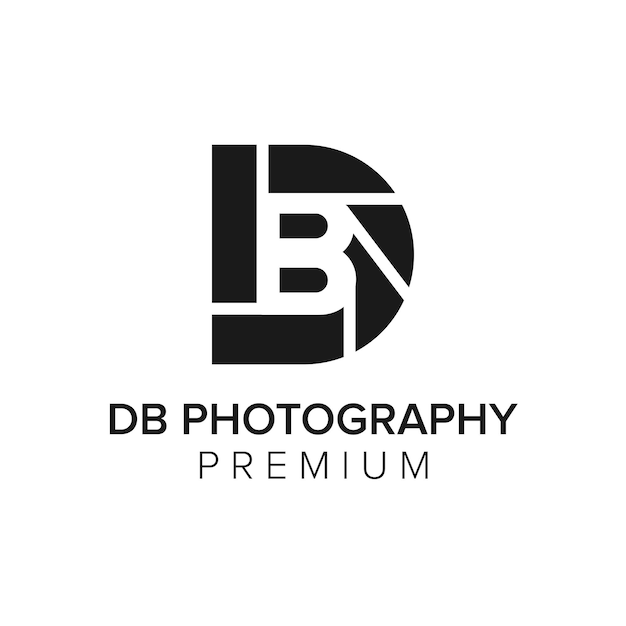 Db fotografie logo vector pictogrammalplaatje