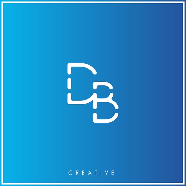 Db premium vector latter logo design creative logo vector illustration logo letters logo creative