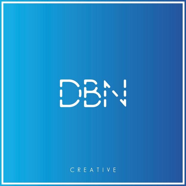 DBN Premium Vector latter Logo Design Creative Logo Vector Illustration Minimal Logo Monogram
