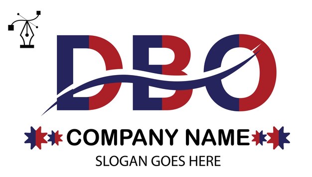 Vector dbo letter logo