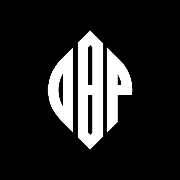 円と円の形をした DBP 円形の文字のロゴデザイン3つのイニシャルが円形のロゴを形成する DBP 圓形のエンブレムアブストラクトのモノグラム文字マークベクトル