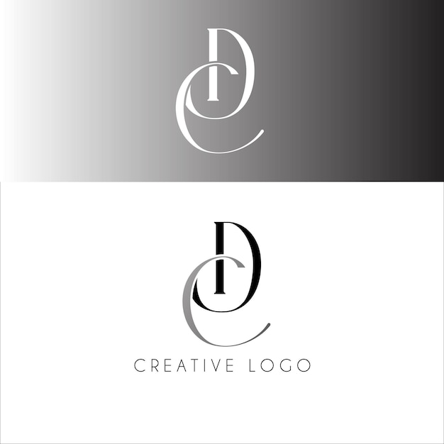 dc initial letter logo design