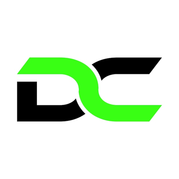 Vector dc initial logo illustration