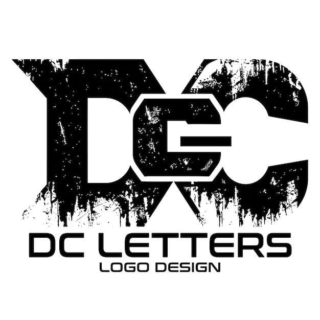 Вектор Дизайн логотипа dc letters vector