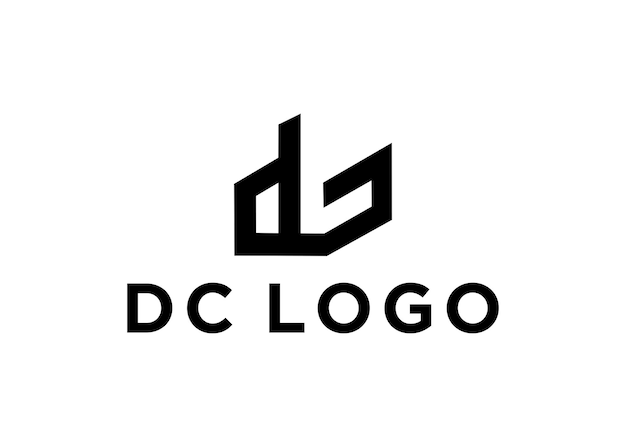 Vector dc logo ontwerp vectorillustratie