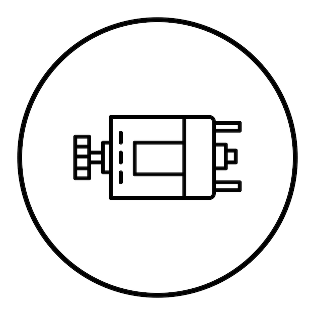 Vector dc motor icon vector image can be used for electric circuits