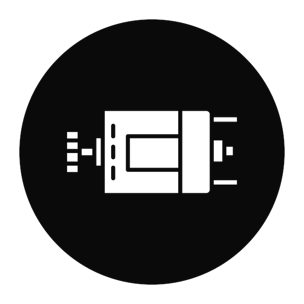 Vector dc motor icon vector image can be used for electric circuits