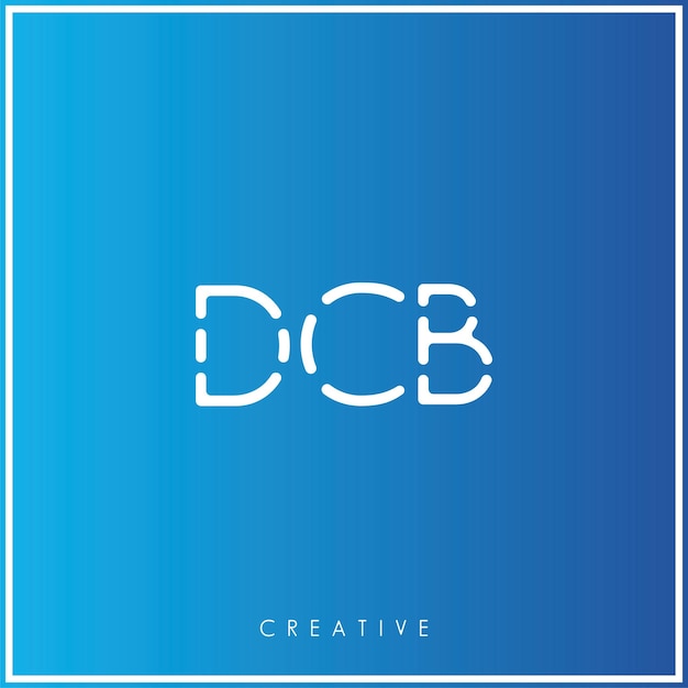 DCB Premium Vector latter Logo Design Creative Logo Vector Illustration Minimal Logo Monogram