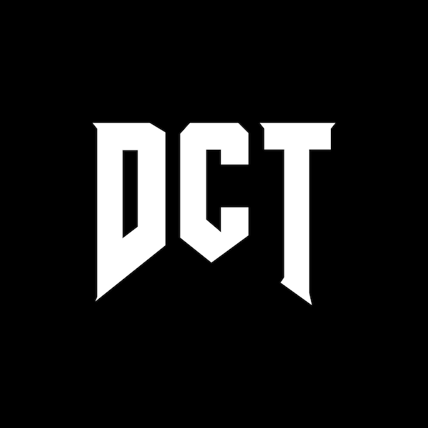 DCT letter logo design for technology company DCT logo design black and white color combination DCT logo DCT vector DCT design DCT icon DCT alphabet DCT typography logo design