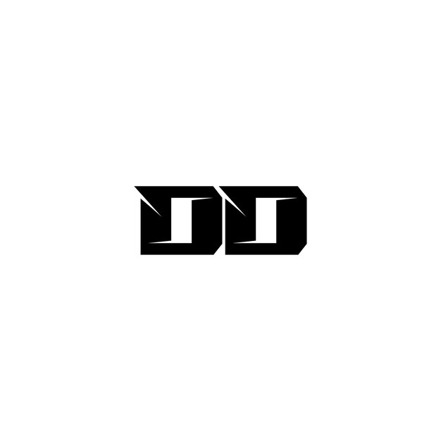 Dd 모노그램 로고 디자인 문자 텍스트 이름 기호 흑백 로고타입 알파벳 문자 단순 로고