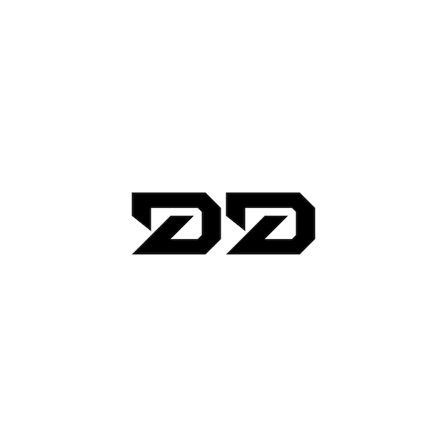 DDモノグラムロゴデザイン文字テキスト名シンボルモノクロロゴタイプアルファベット文字シンプルロゴ