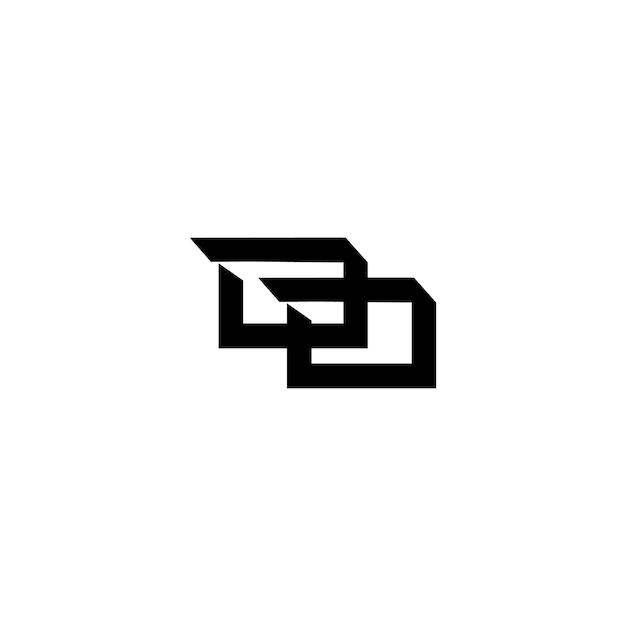 DDモノグラムロゴデザイン文字テキスト名シンボルモノクロロゴタイプアルファベット文字シンプルロゴ